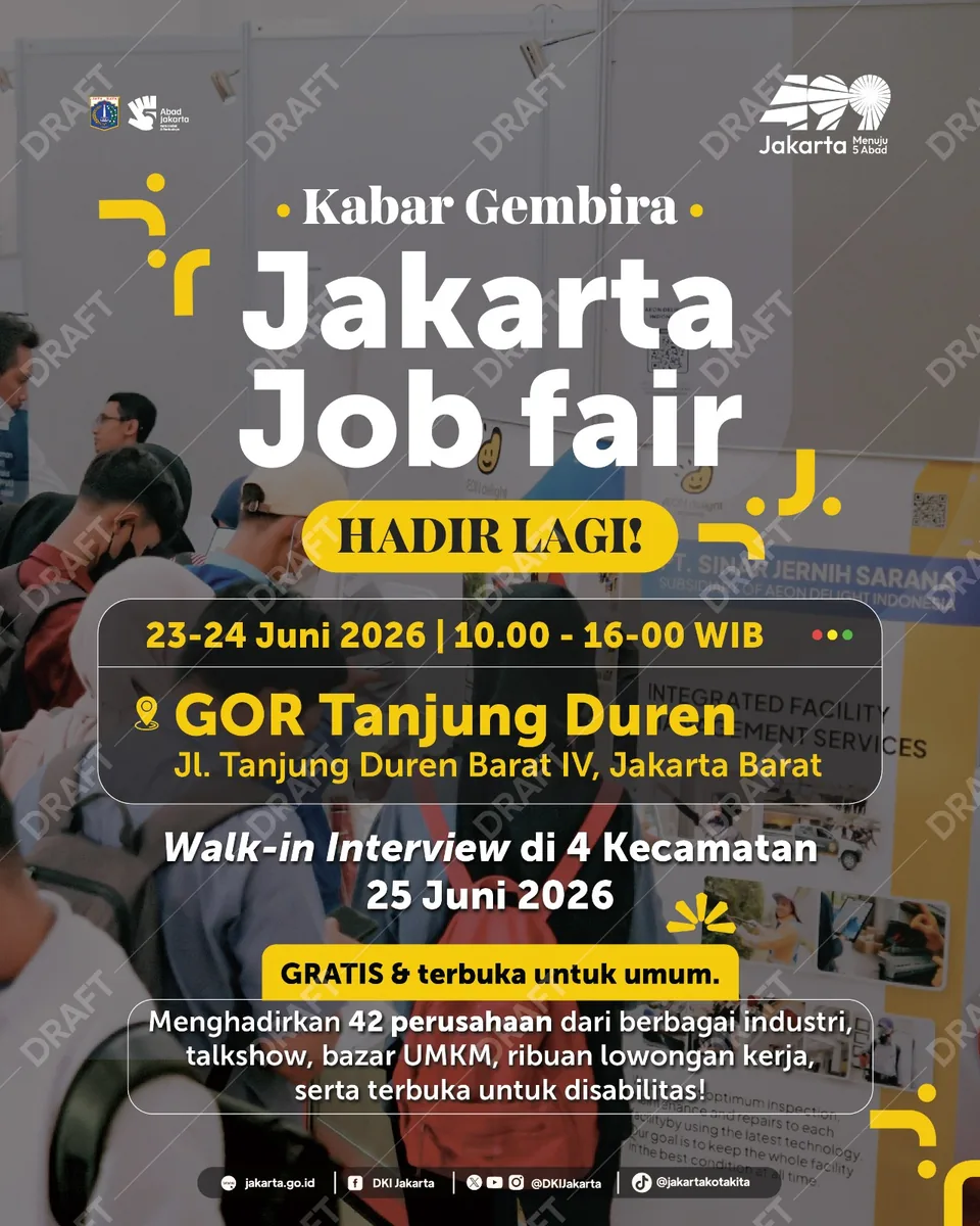 Job Fair Kabupaten Madiun 2026 (Suku Dinas TKTE Wilayah Kabupaten Madiun Barat) : 23-24 Juni 2026